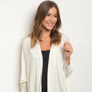 NEW ARRIVAL!🔥Soft Slouchy Midi Cardigan in Ivory